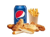 Kids Battered Chicken Strips Meal 