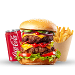 Poco Loco Double Cheeseburger Meal 